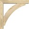 Ekena Millwork Thorton Block Rough Sawn Bracket w/ Offset Brace, Douglas Fir, 4"W x 18"D x 18"H BKT0402X18X18THR05RDF - alternate 4